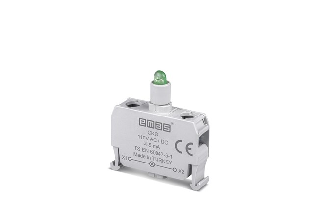Spare Part with LED 110V DC Green Illumination Block  for Control Boxes  (C Series)
